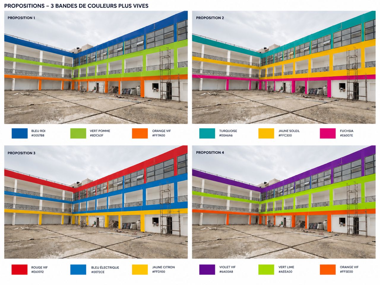 Propositions couleurs Perfect Zone